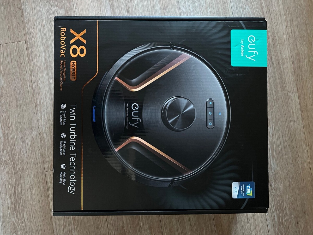 Eufy RoboVac X8 Hybrid Robot Vacuum and Mop Cleaner - Black | eBay