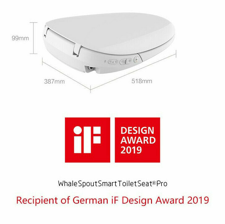 Uclean Whale Spout Smart Bidet Heated Toilet Seat Pro Washing Mobile