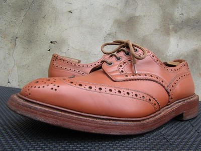 Trickers Keswick Brown Leather Derby Brogue Lace Up Shoes - UK 9 / US 10