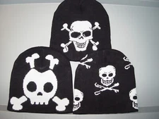 Wholesale Beanie Hat Bones Skulls Crossbones Thermal Knit Hat Cap Dome Hip Hop