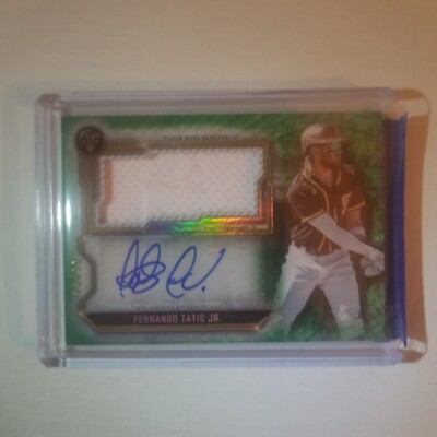 2020 Topps Triple Threads Relic Fernando tatis Jr Auto /50 emerald. Read