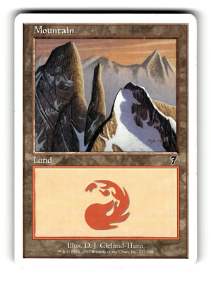 MTG 7th Edition Mountain 7ED #337 Land