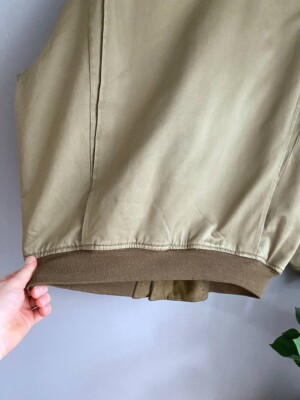 Vintage 1940s US Army Tanker Jacket WWII Wool Lining Zip TALON