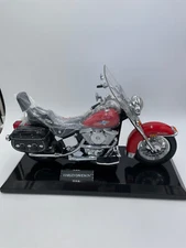 Harley Davidson Telephone Red Black Side Car Motor Cycle BY Telemania Open Box