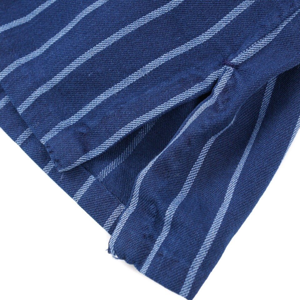 Chemise Kiton Slim Fit Rayée Bleu Et Blanc - Taille 40 IT (15.75) - Neuf Avec étiquettes - Made In Italy