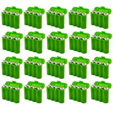 20 EBC Battery Green AA AAA Battery Plastic Holder Box Storage Cases