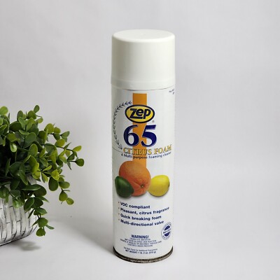 Zep 65 Foaming Citrus Cleaner 18 Oz Can Case of 12 Cans for sale