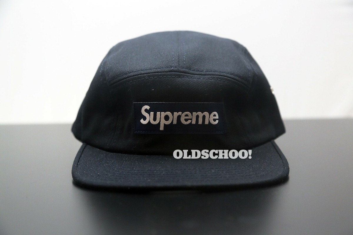 2010 F/W Supreme Work Twill Navy Camp Cap NWT vintage hat 