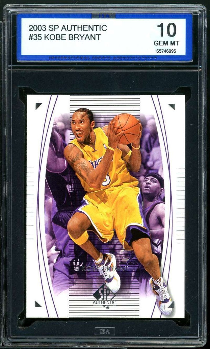 Kobe Bryant Card 2003-04 SP Authentic #35 ISA 10 GEM MINT | eBay