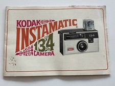 Kodak Instamatic 134 Camera Original Instruction Booklet