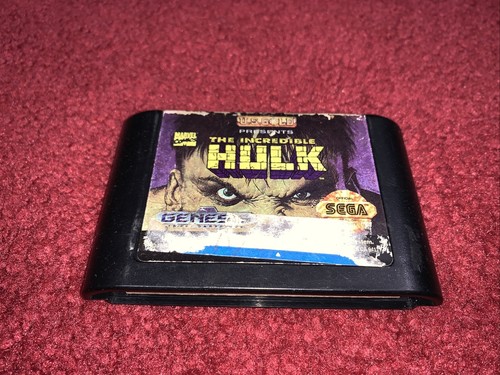 AUTÉNTICO Cartucho The Incredible Hulk Sega Genesis ¡SOLO! ¡Limpio y PROBADO! GC! - Imagen 1 de 11
