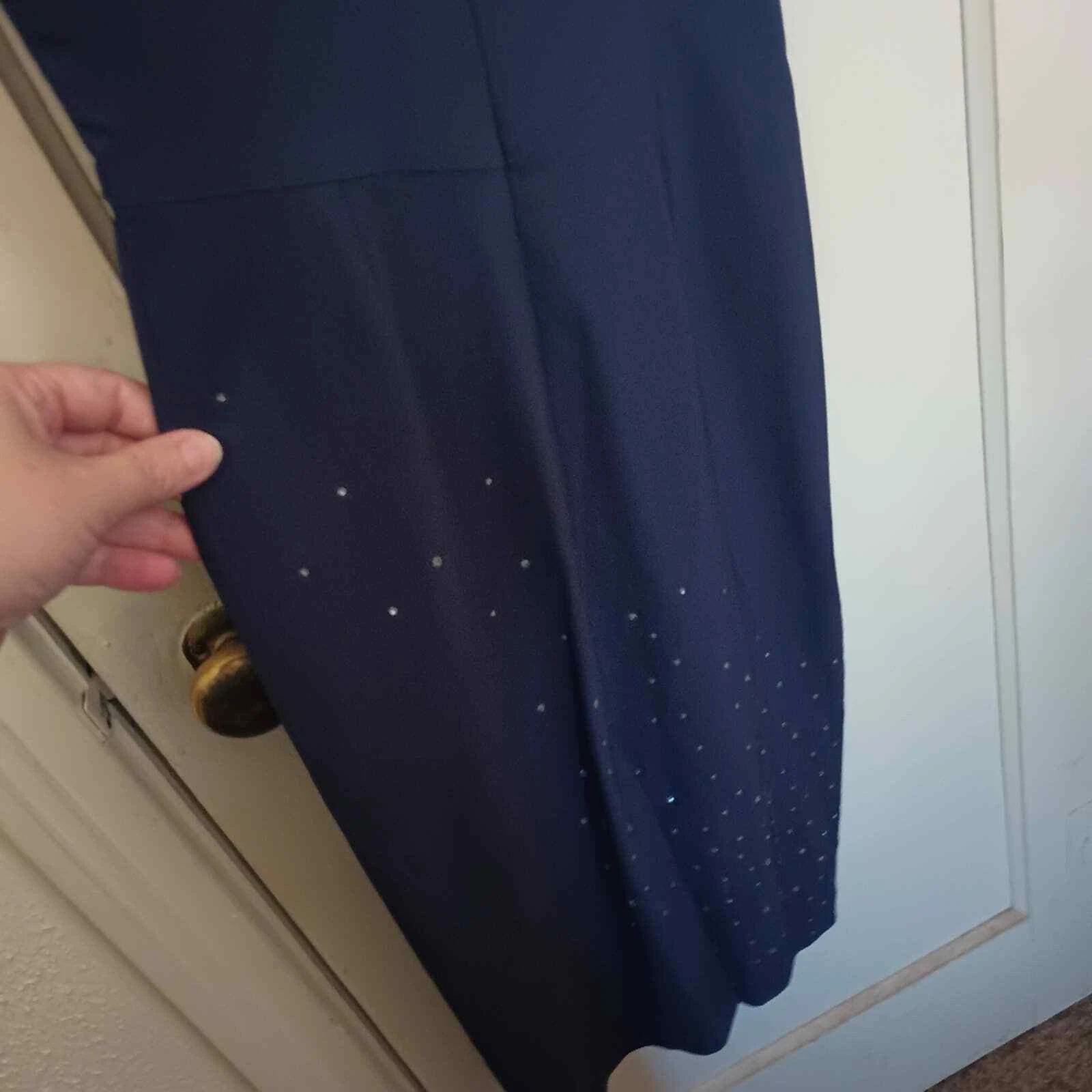 Abito Moschino Jeans Accenti di Perline Lunghezza MIDI Tg 4