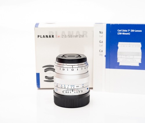 Carl Zeiss Planar T* 50mm f2 ZM for Leica M Silver Chrome