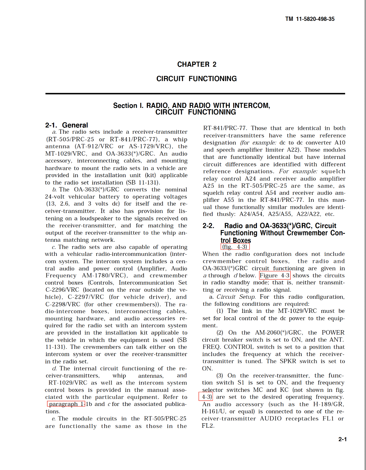 76 Page RADIO SETS AN/VRC-53 AN/VRC-64 AN/GRC-125 AN/GRC-160 Maint ...