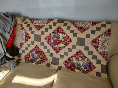 Handmade Custom Baseball Toddler/Baby Quilt