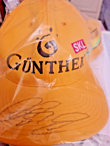 Ralf Schumacher original signed Jordan Gunther Cap yellow perfect condition - Picture 4 of 6