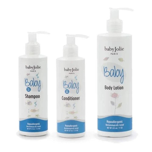 Baby Jolie - Baby Bath And Moisturize Set, 3Pk (Shampoo, Conditioner & Lotion) - Picture 2 of 14