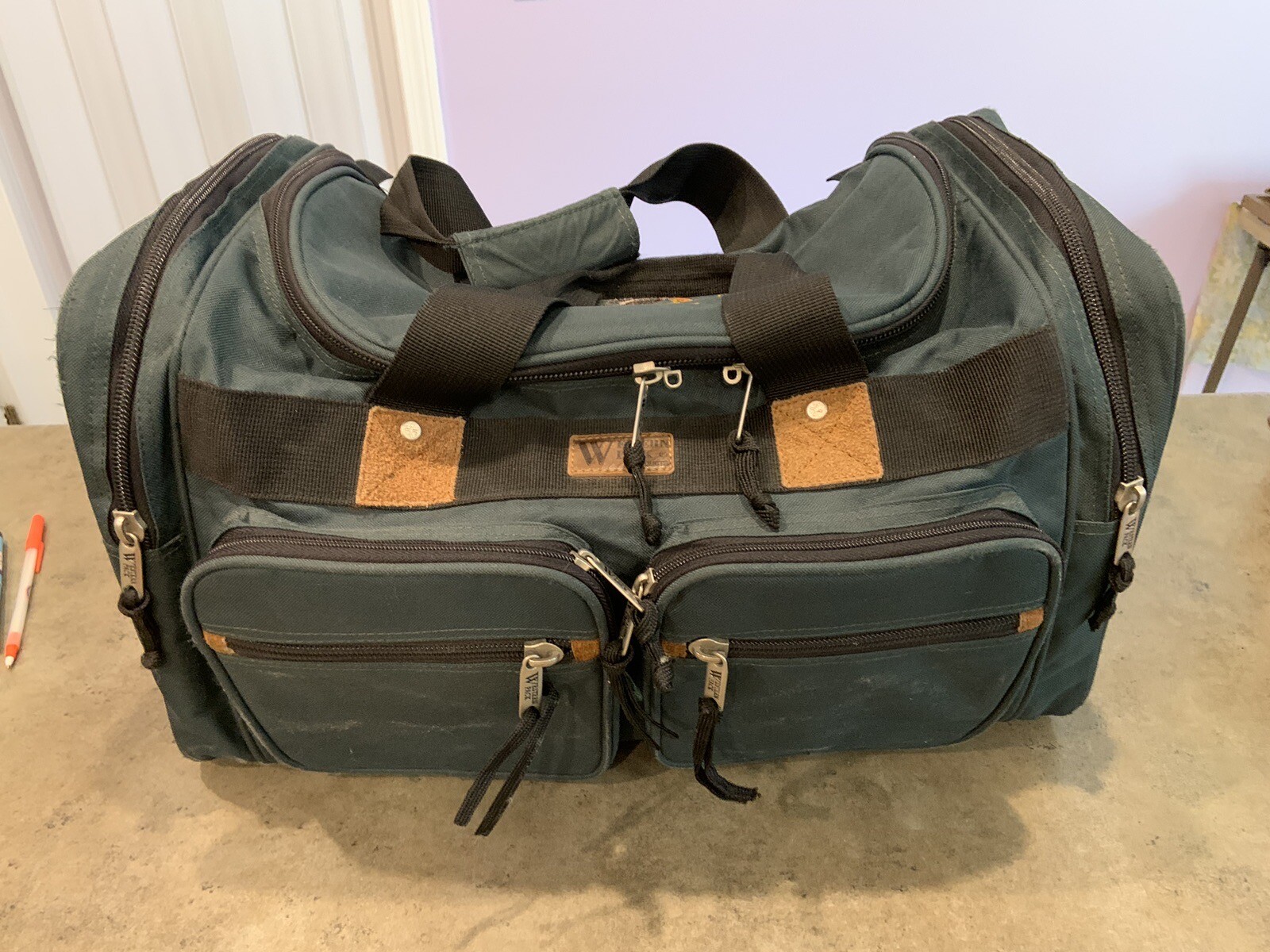 WESTERN PACK Duffle Bag Natl Wild Turkey Federation Green No Shoulder Strap eBay