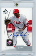 2005 SP Authentic Signature #85 RYAN HOWARD Aut0 /550 - Philadelphia Phillies
