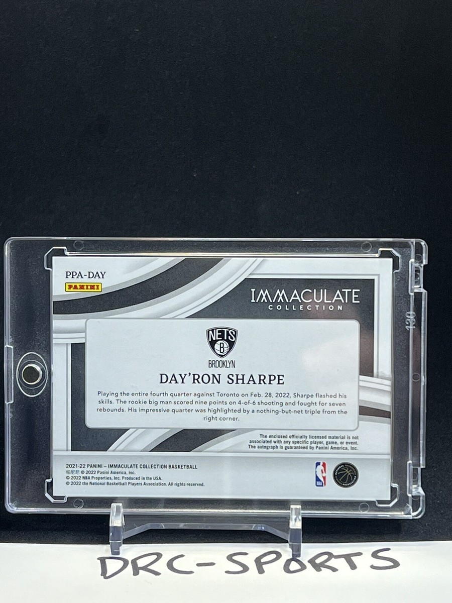 Day'Ron Sharpe Immaculate Collection RPA /25