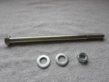 5/8 x 10 " MINI BIKE BIG TIRE AXLE BOLT- FORK BOLT- NYLOCK NUT -WASHERS .