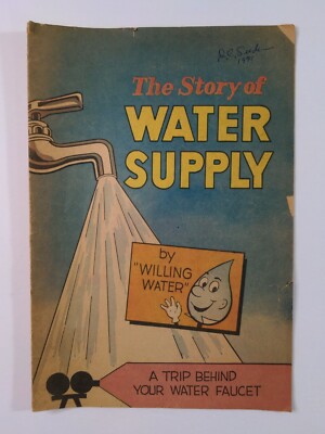 Vintage Comic The Story of Water Supply by American Water Works Assoc 1969