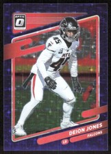 2021 676E Donruss Optic PURPLE PRIZM SP Deion Jones 02/15 Atlanta Falcons #155