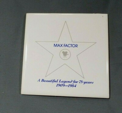 Max Factor Hollywood Walk Of Fame Tile A Beautiful Legend 1909-1984 Cork Back