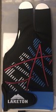 Laketon Left Hand Billiard Glove Blue/Black Large Three Finger. Smoooooth