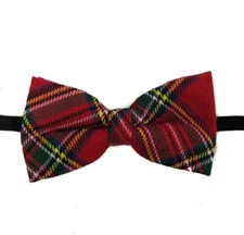 Tuxedo Unique Style Red Pattern Plaid Neckwear Adjustable Adult Men Bow Tie 