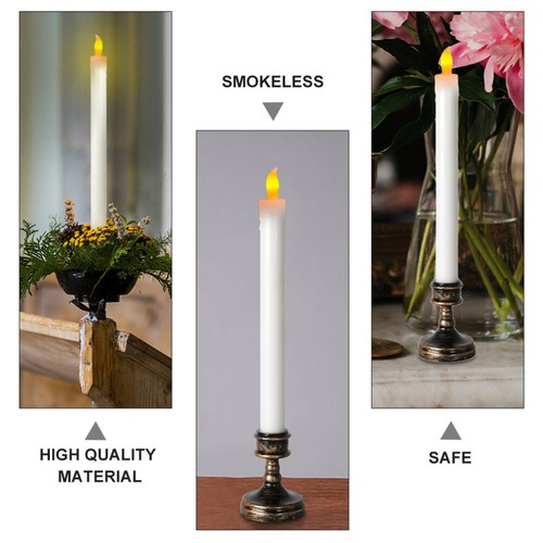 2 Pcs Candle Adornment Holder LED Electronic Votive Candles Wedding Decorations - Picture 8 of 12