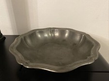 Ancien Plat Coupe En Etain Poi…