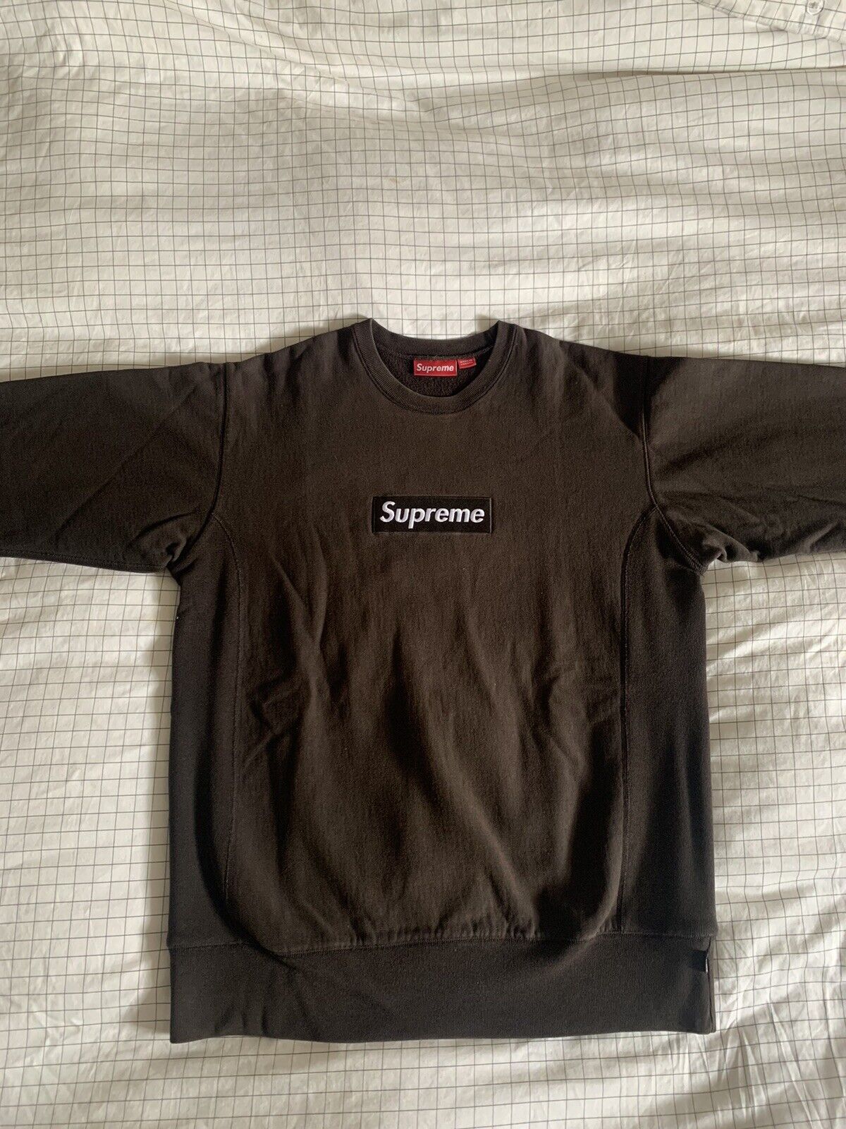 Rare 2005 Supreme Brown Box Logo Crewneck L Bogo 100% Authentic