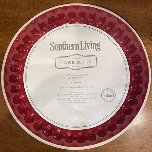 Christmas Southern Living New In Box Holiday Poinsettia Red Cake Mold New - Picture 4 of 4