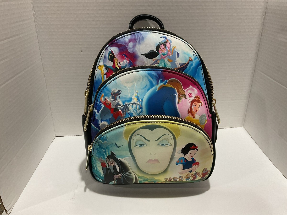Disney Princess Loungefly Mini Backpack Triple Pockets NWT 