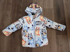 Licensed Character Bluey Cozy Sherpa Lined Puffer Jacket NWT