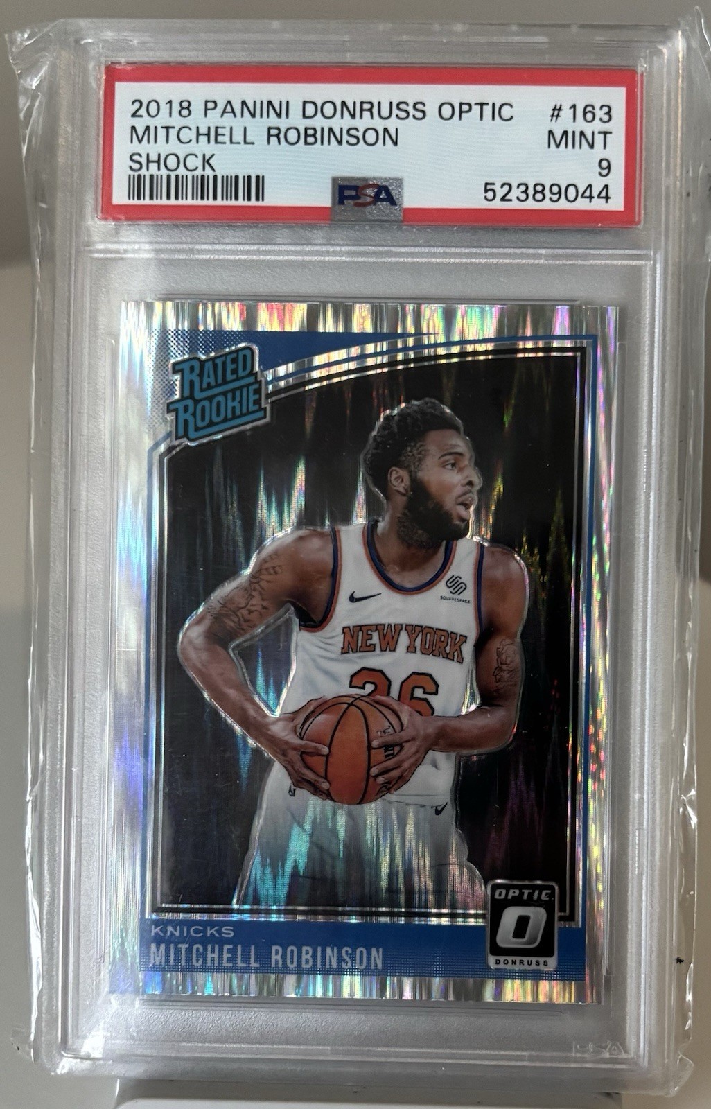 Mitchell Robinson 2018 Optic #163 Shock Rookie PSA 9 Mint