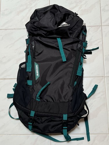 New High Sierra 60L Pathway 2.0 Backpack w/Hydration Storage Black Teal