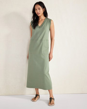 HAVEN WELL WITHIN Womens $98 Organic Cotton Interlock V-Neck Dress size XL