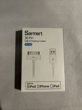 Sarmert 30-Pin USB Charging Cable 1.2M White for Apple iPhone 4 4S iPad iPod  