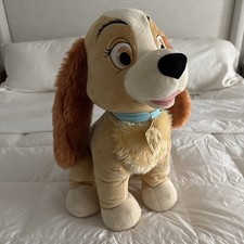Disney Store Lady Lady The Tramp Plush Large 20" Sitting Stuffed Animal RARE