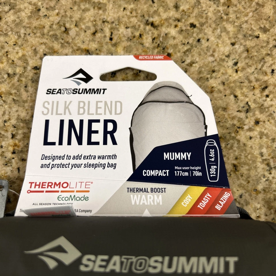 Sea To Summit Silk Blend Liner Compact Mummy Thermolite - New With Tags - Image 2 of 4