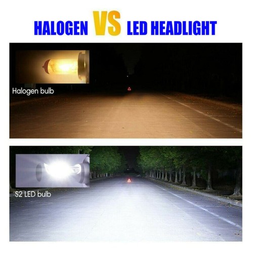 Headlight 2Pcs Silver 6000K Super Bright Xenon Aluminum Alloy Built-in - Picture 12 of 12