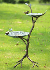 Gossiping Birds Bird Feeder Aluminum Garden Decor-23'' X 34''H