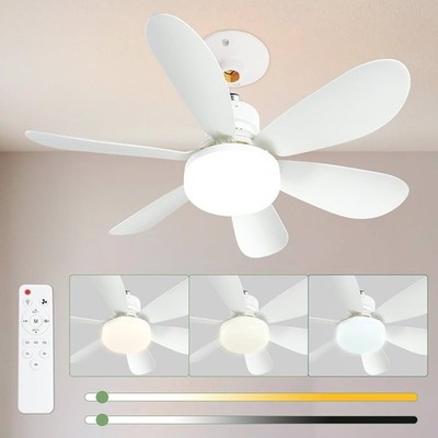 40W LED Deckenleuchte mit Ventilator Deckenventilator mit Beleuchtung Dimmbar
