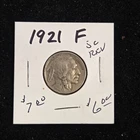 1921 Buffalo Nickel F Scratched Reverse