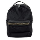 Auth stellamccartney Falabella Logo GO Backpack 581249 Black Gold Nylon -
