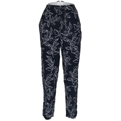 C&A, Pyjamahose, Größe: 42, Blau/Weiß, Viskose, Blumen, Damen #Nht