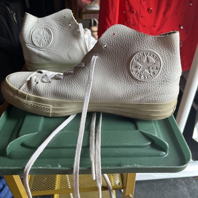 Converse Unisex Chuck Taylor All Star Leather High Top Shoes White M 12