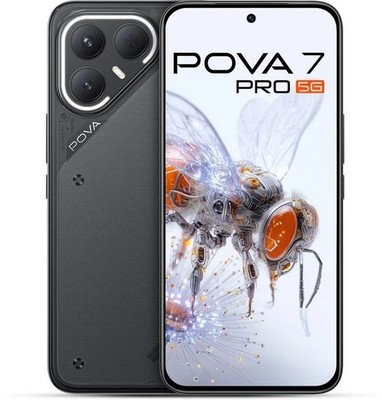 Tecno Pova 7 Pro 5G (Schwarz, 128GB 8GB RAM) Dimensity 7300 NFC Global Version
